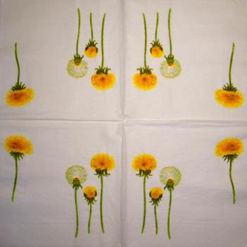 120 Blumen Sonstige - 3 lagig (gelb)